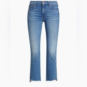 MOTHER The Insider Crop Step Fray Jeans – Out of the Blue | Size 25